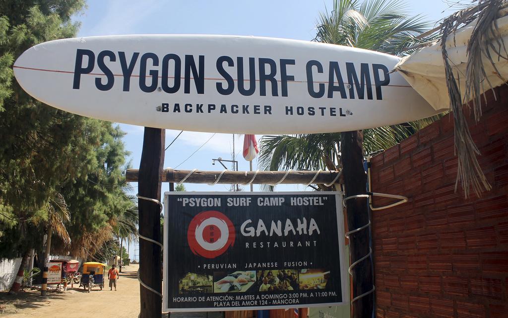 Psygon Surf Camp Pansiyon Máncora Dış mekan fotoğraf